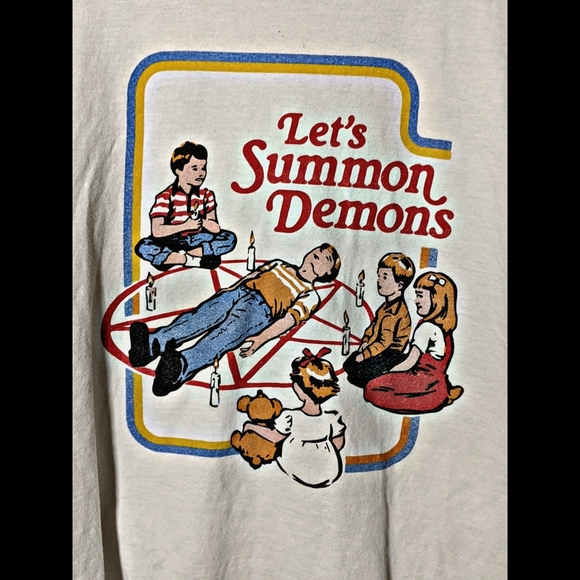 Let's Summon Demons T-shirt Size Large - Picture 2 of 2